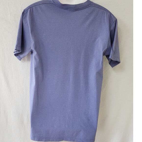 Image Resort Wear VTG Purple Embroidered Fish swimming in coral t-shirt W sz M - Picture 2 of 7